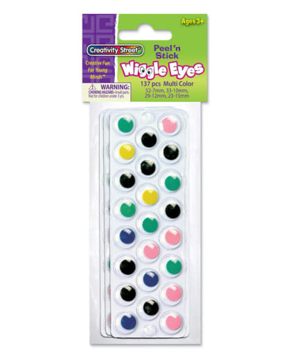 Peel 'n Stick Wiggle Eyes 137 pcs. Multi