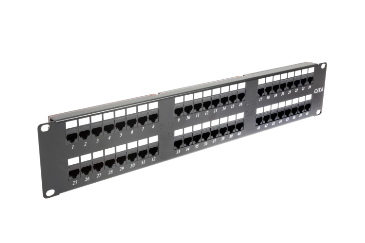 YN chiba様 Rack Mount Punch Down Patch Panel | 48 Port | Cat6 | 110 | 2RU