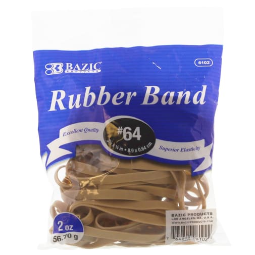 Rubber Bands - #64 (3.5" x .25")