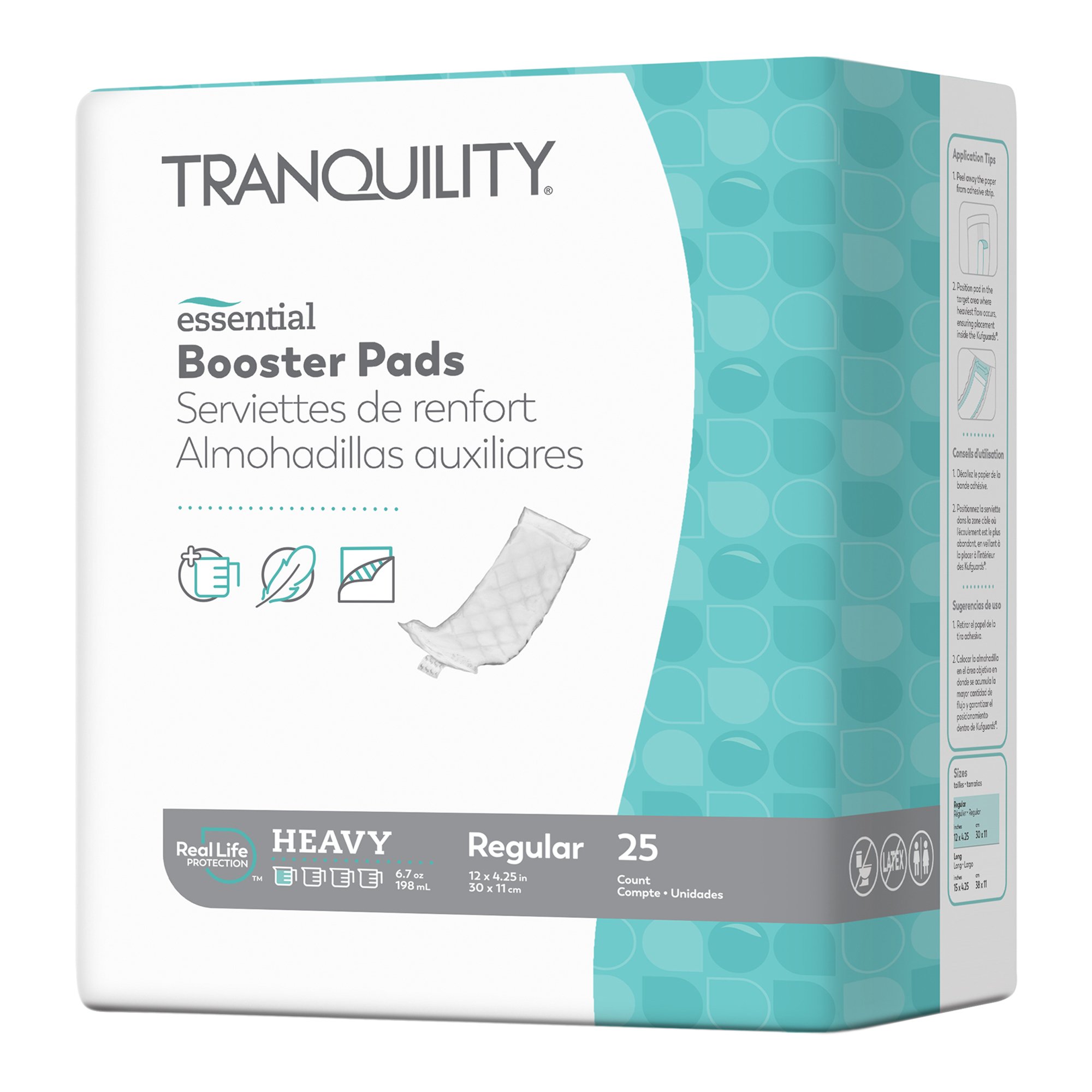Select Added Absorbency Incontinence Booster Pad, 4 x 12 Inch MK 670507