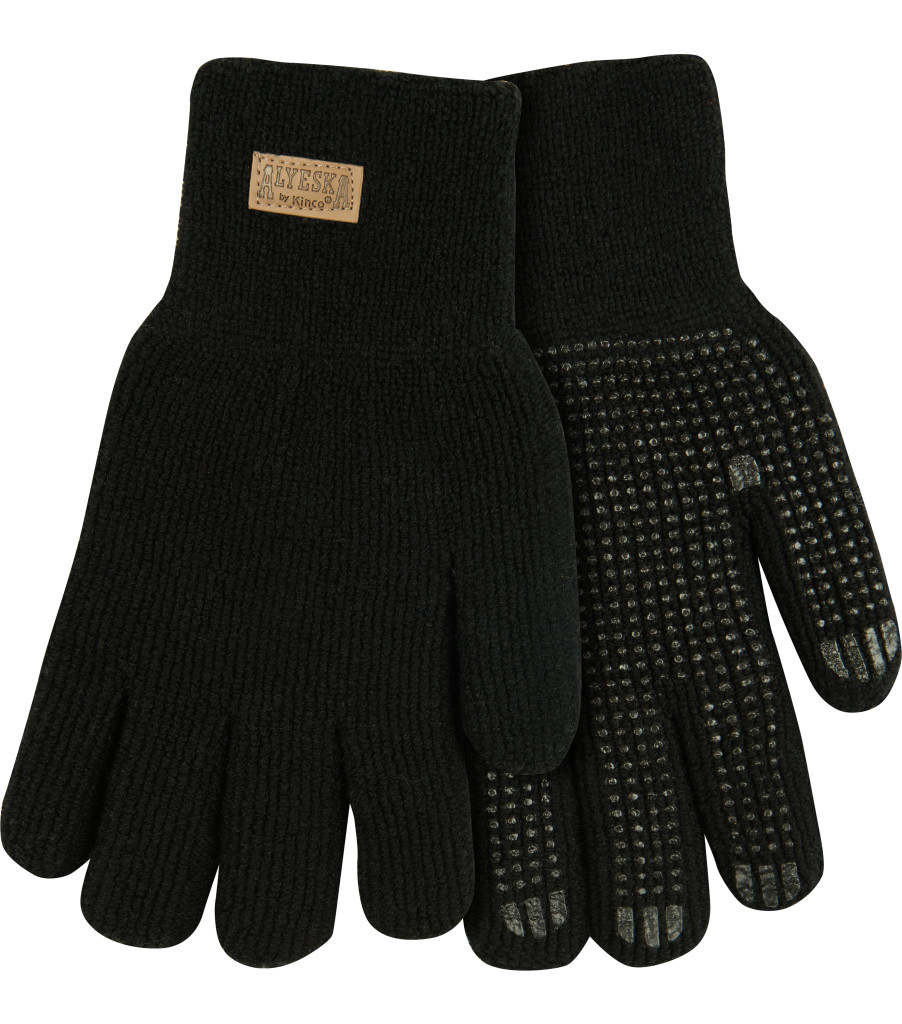 Alyeska&reg; Black Lined Knit Shell Full-Finger, Black, large image number 0