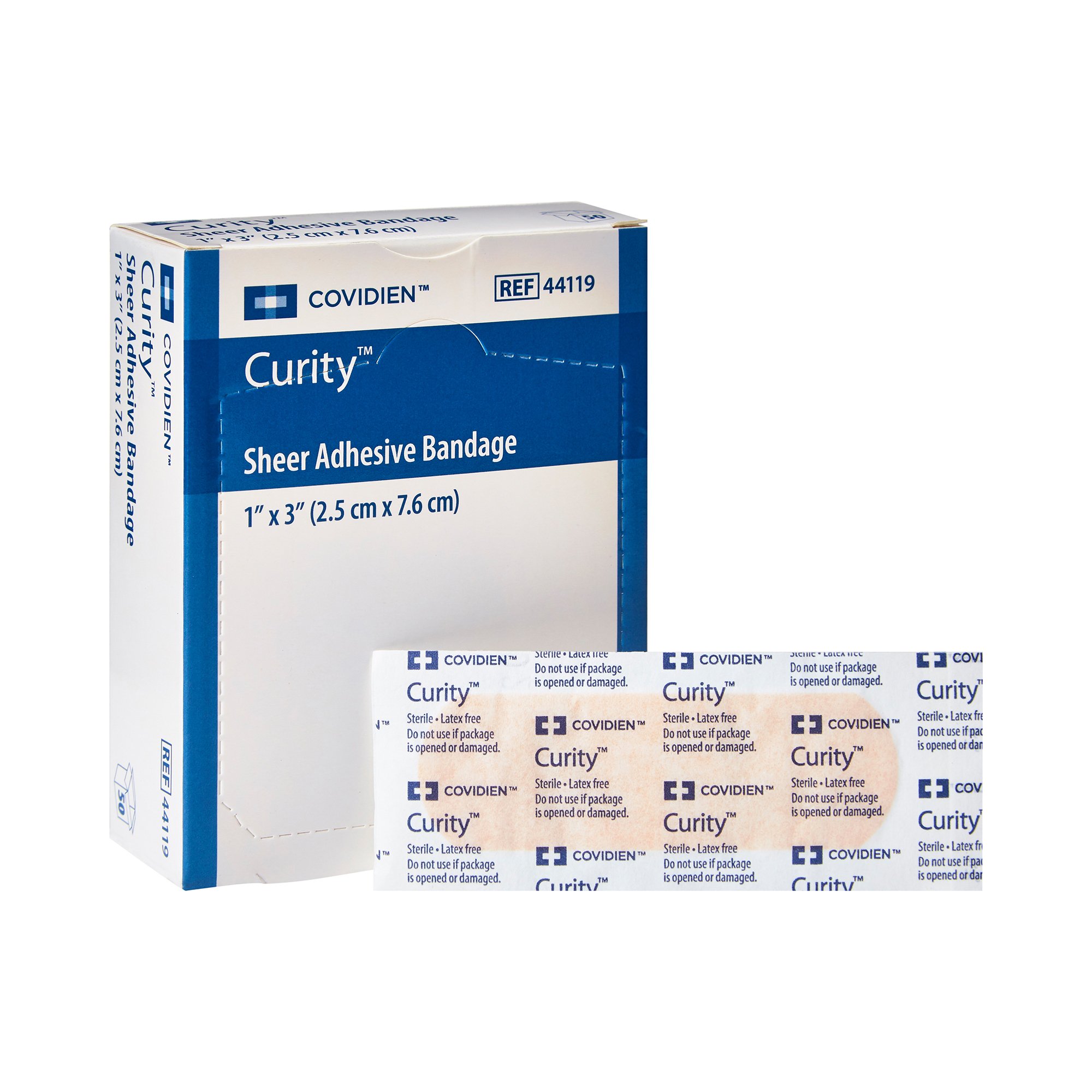 Curity Sheer Adhesive Strip, 1 x 3 Inch MK 915648