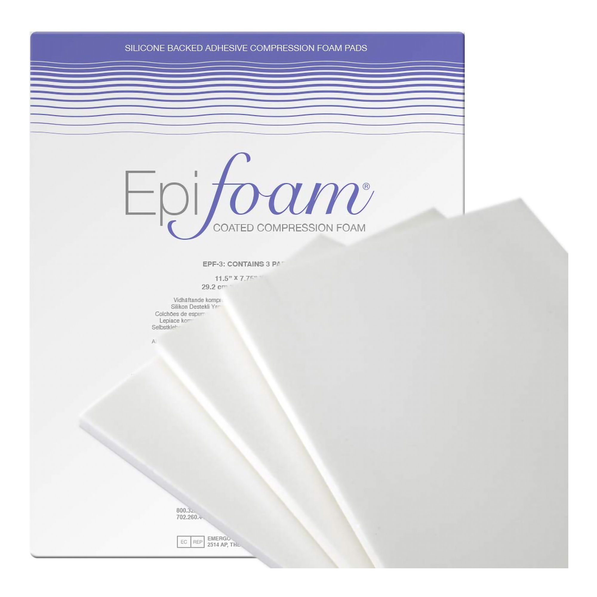 Epi-foam Silicone Foam Dressing, 7-3/4 X 11-1/2 Inch MK 929356