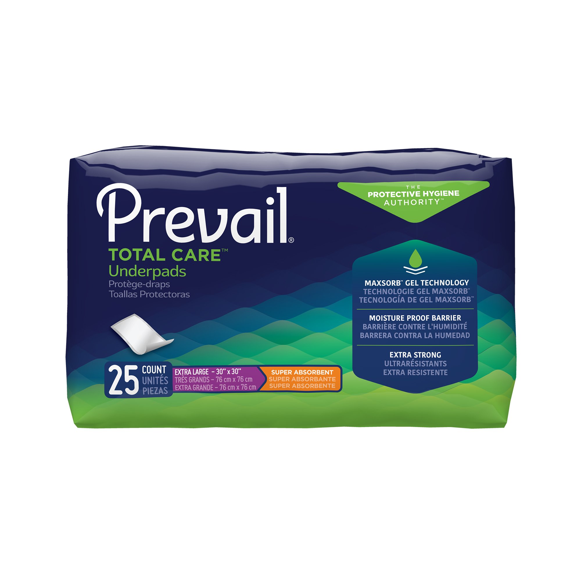 Prevail Total Care Heavy Absorbency Underpad, 30x 36 Inch MK 1206476