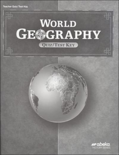 Abeka World Geography Quiz and Test Key
