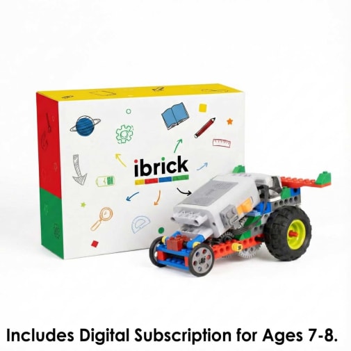 ibrick STEM building kit + digital 12-month subscription (for ages 7-8)