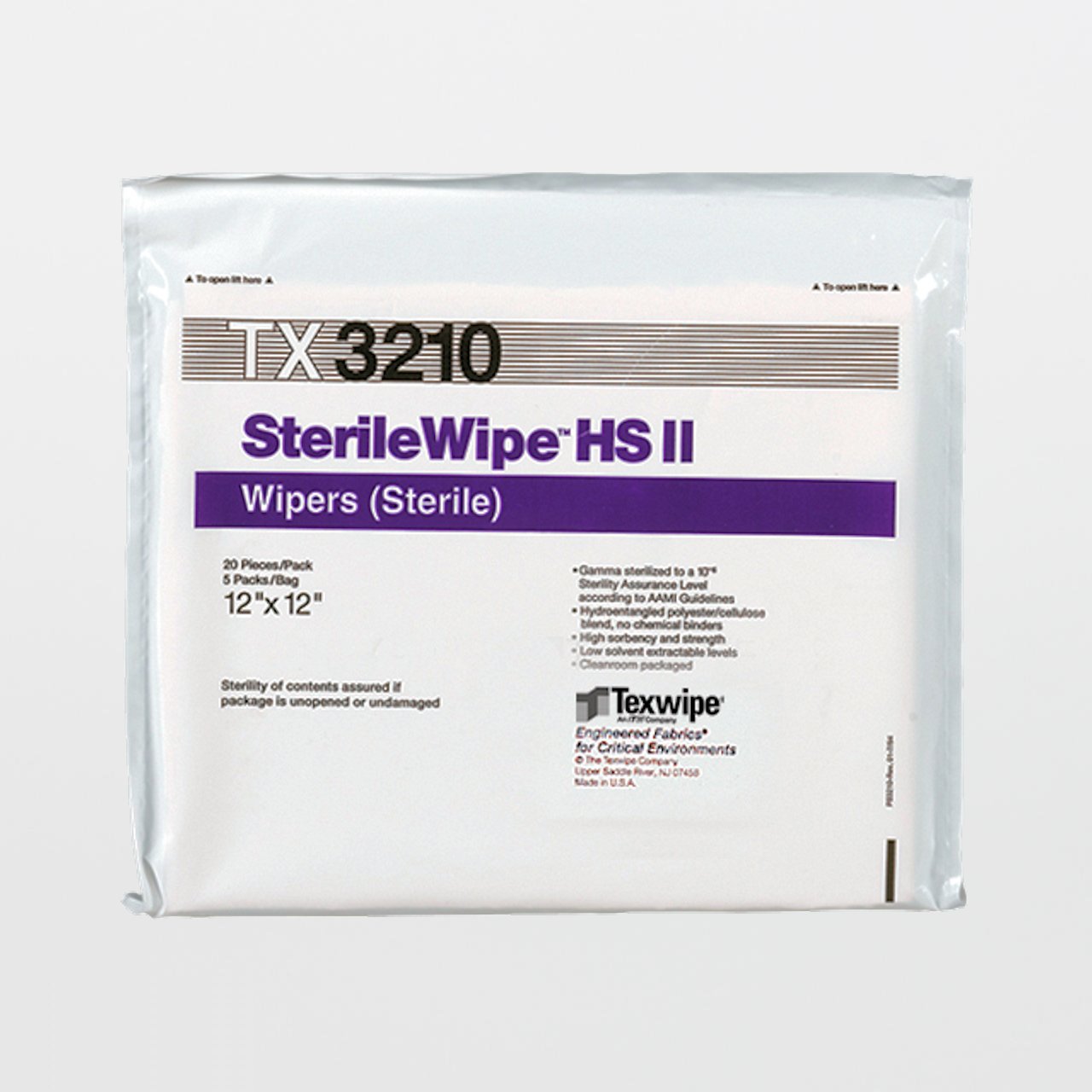 SterileWipe Cleanroom Wipe, 12 x 12 Inch MK 1137886