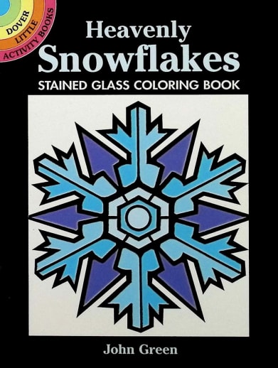 Heavenly Snowflakes Little Stained Glass Coloring Book