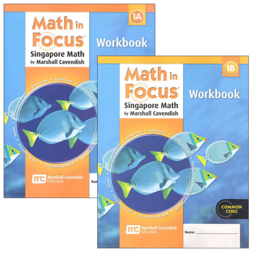 Math in Focus: Singapore Math Student Workbook Bundle, A & B Grade 1