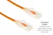 Cat6 Slim Ethernet Patch Cable, Snagless, 10 ft, Orange