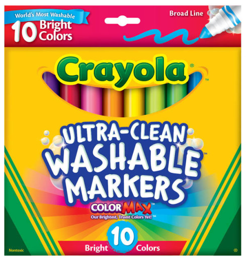 Crayola Ultra Clean Bright Colors Washable Broad Line Markers