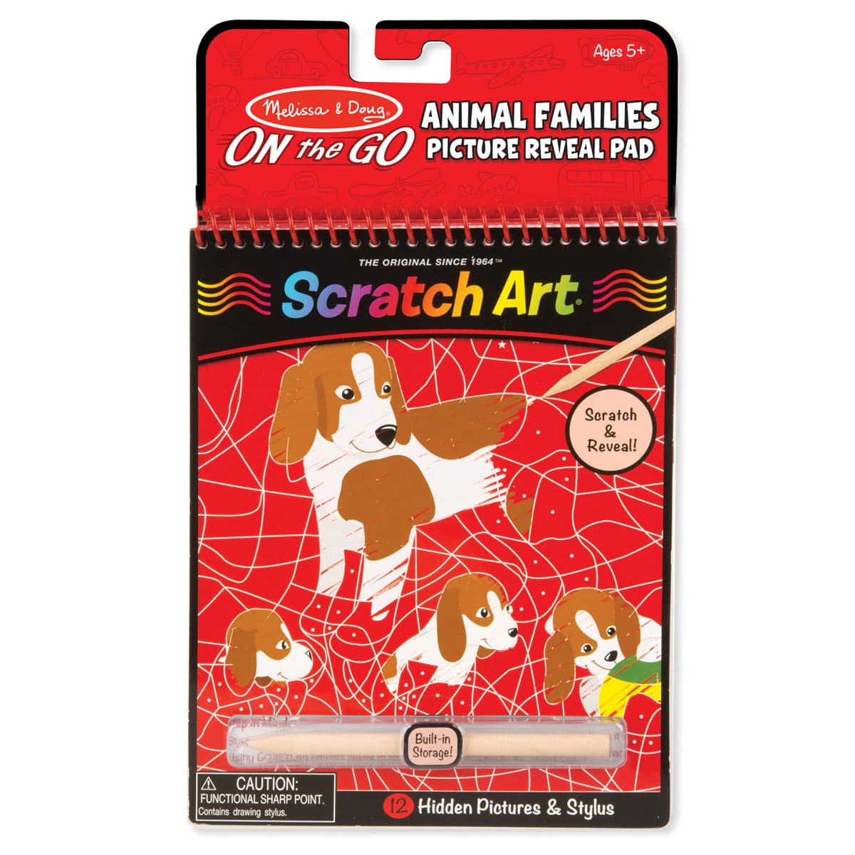 Melissa & Doug Scratch Art Color-Reveal Pictures: Mosaic Animal