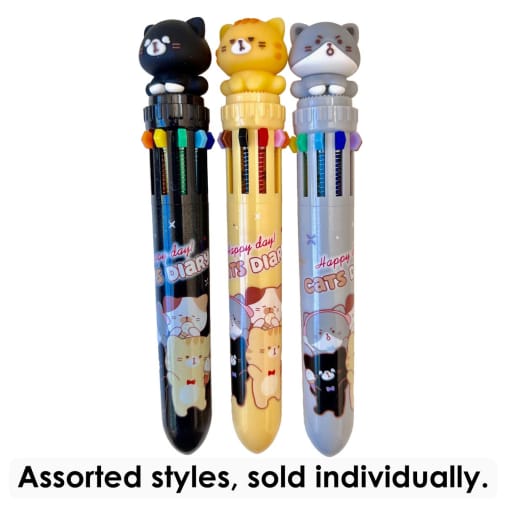 Cat Diary 10 Colors Ballpen (assorted style)