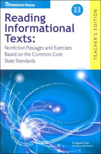 Reading Informational Texts Book III Teacher Book