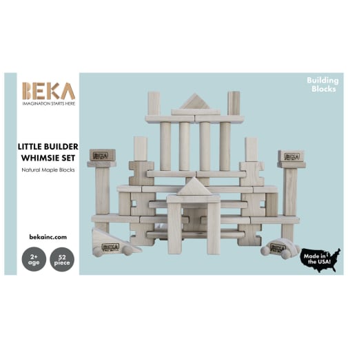 Beka Little Builder 52 Whimsie Block Set (50 blocks + 2 Whimsies)