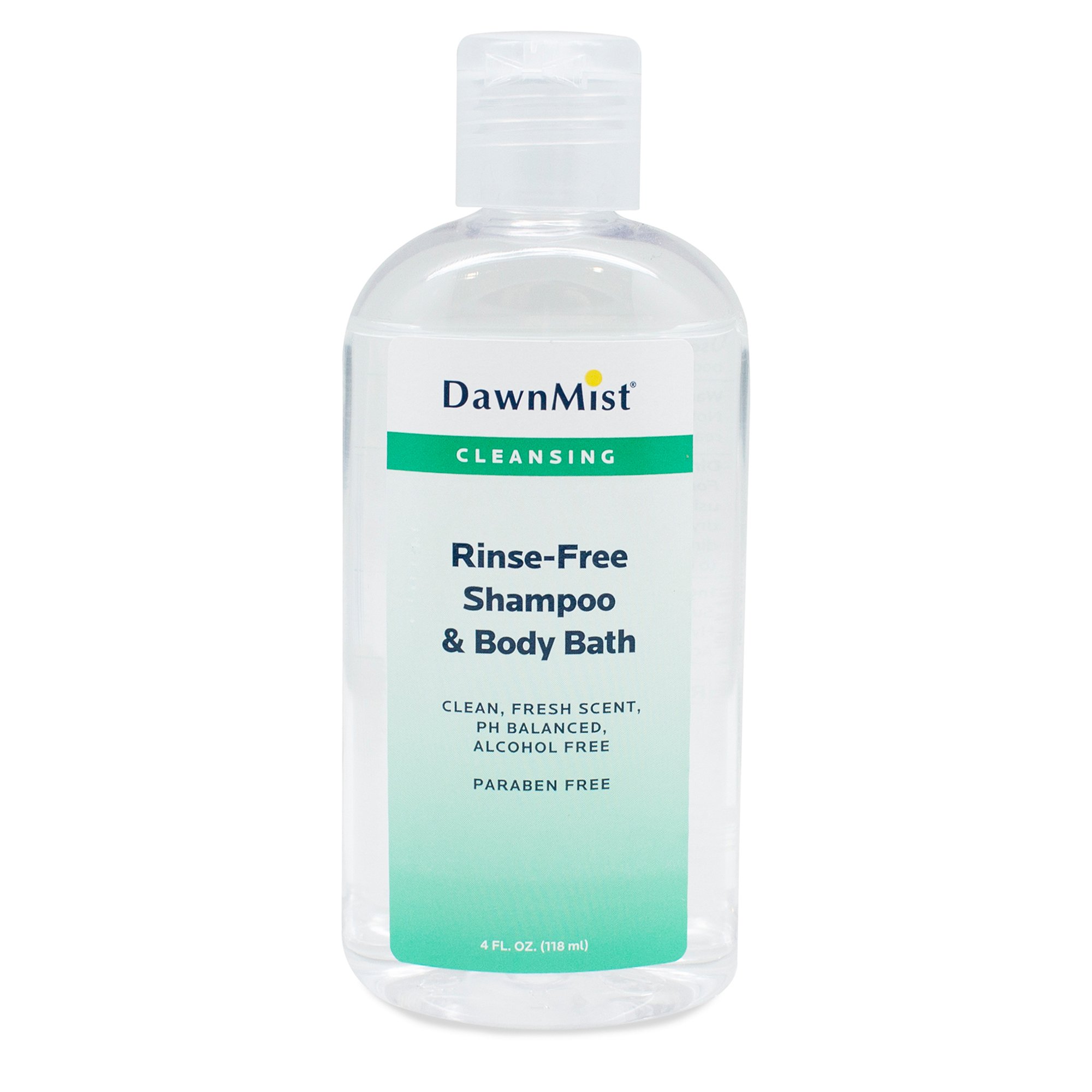 DawnMist No-Rinse Shampoo and Body Wash, Scented, 4-ounce Bottle MK 460676
