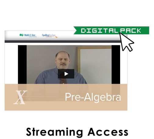 Math-U-See Pre-Algebra Online Instrctn w/Vid