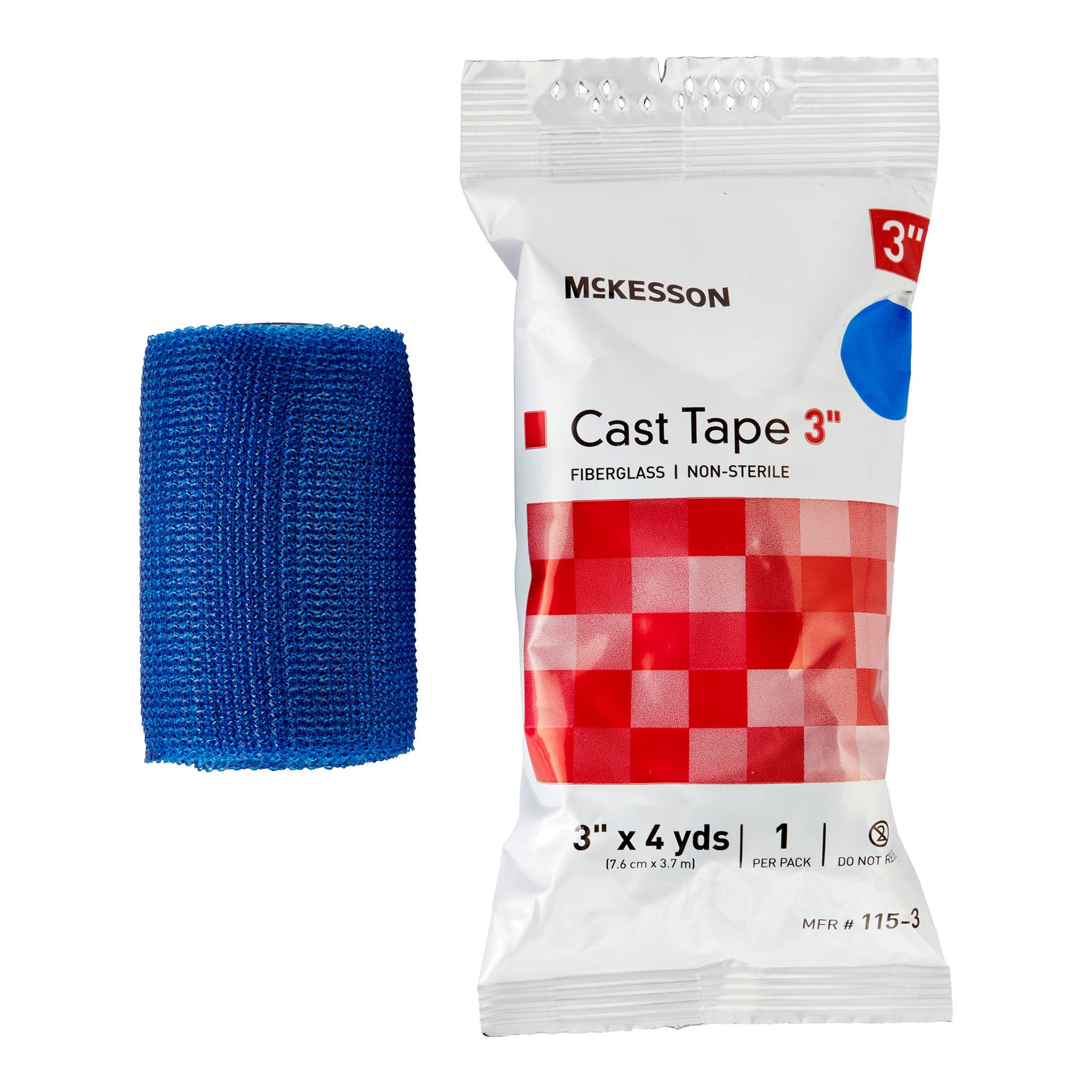 McKesson Blue Cast Tape, 3 Inch x 4 Yard MK 733692