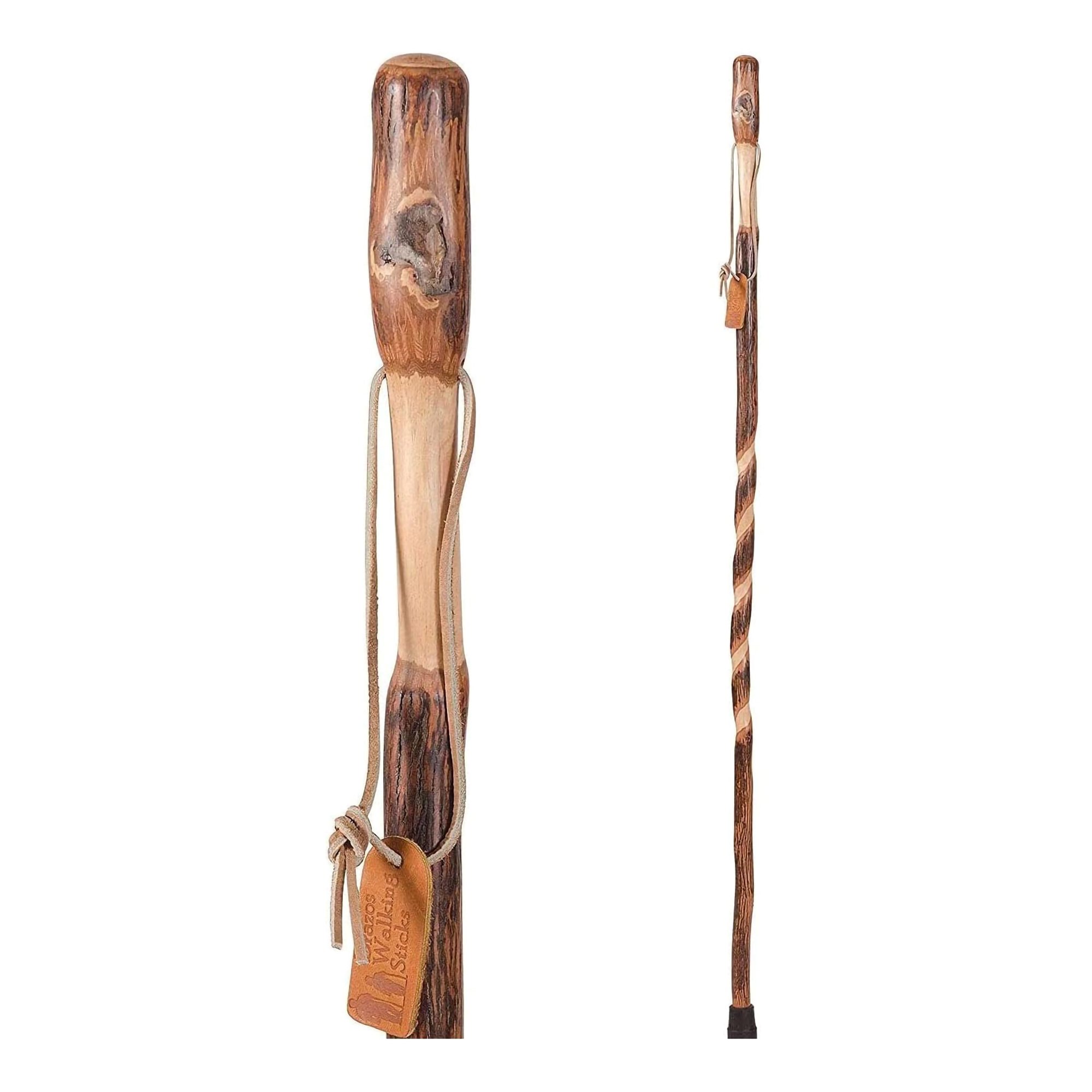 Brazos Iron Bamboo Rustic Walking Stick, 48 Inch Height, Red MK 1229051