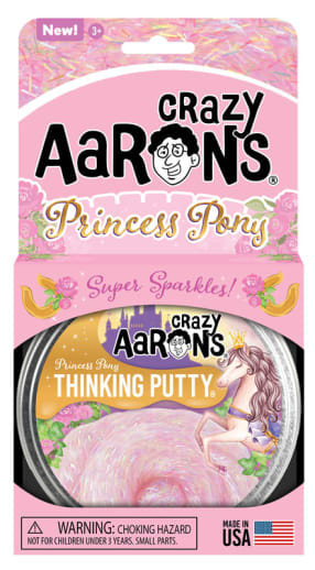 Crazy Aaron's Princess Pony Thinking Putty 4" Tin