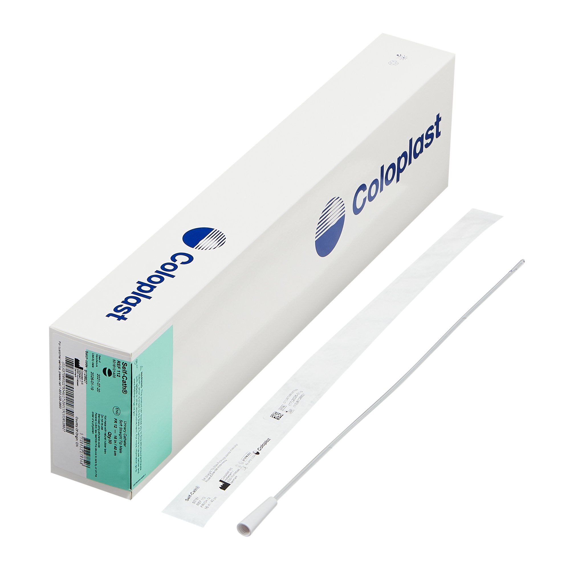 Self-Cath Soft Unisex Urethral Catheter, 12 Fr, Straight Tip MK 408522