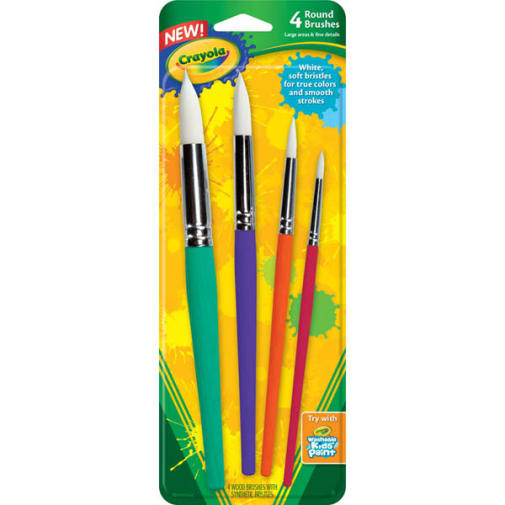 Crayola Round Paint Brushes (4 count)