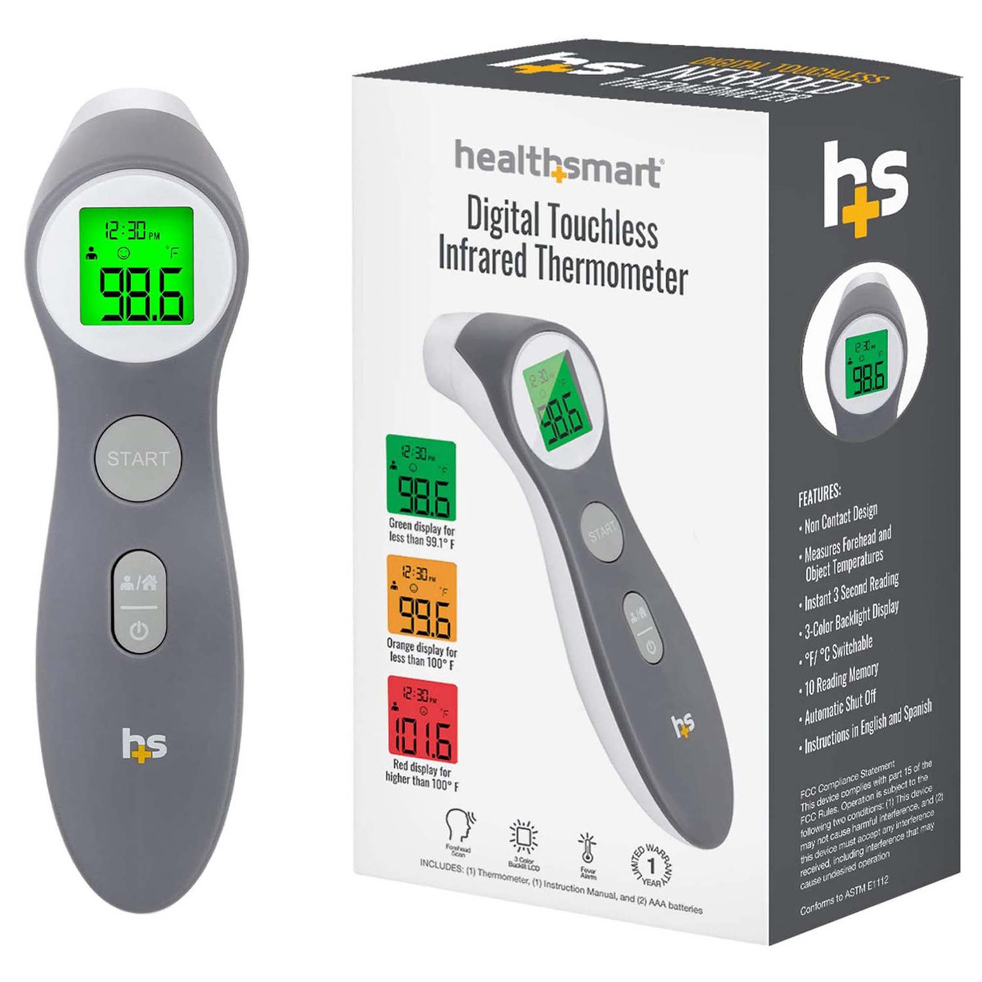 HealthSmart Digital Touchless Infrared Thermometer MK 1242697
