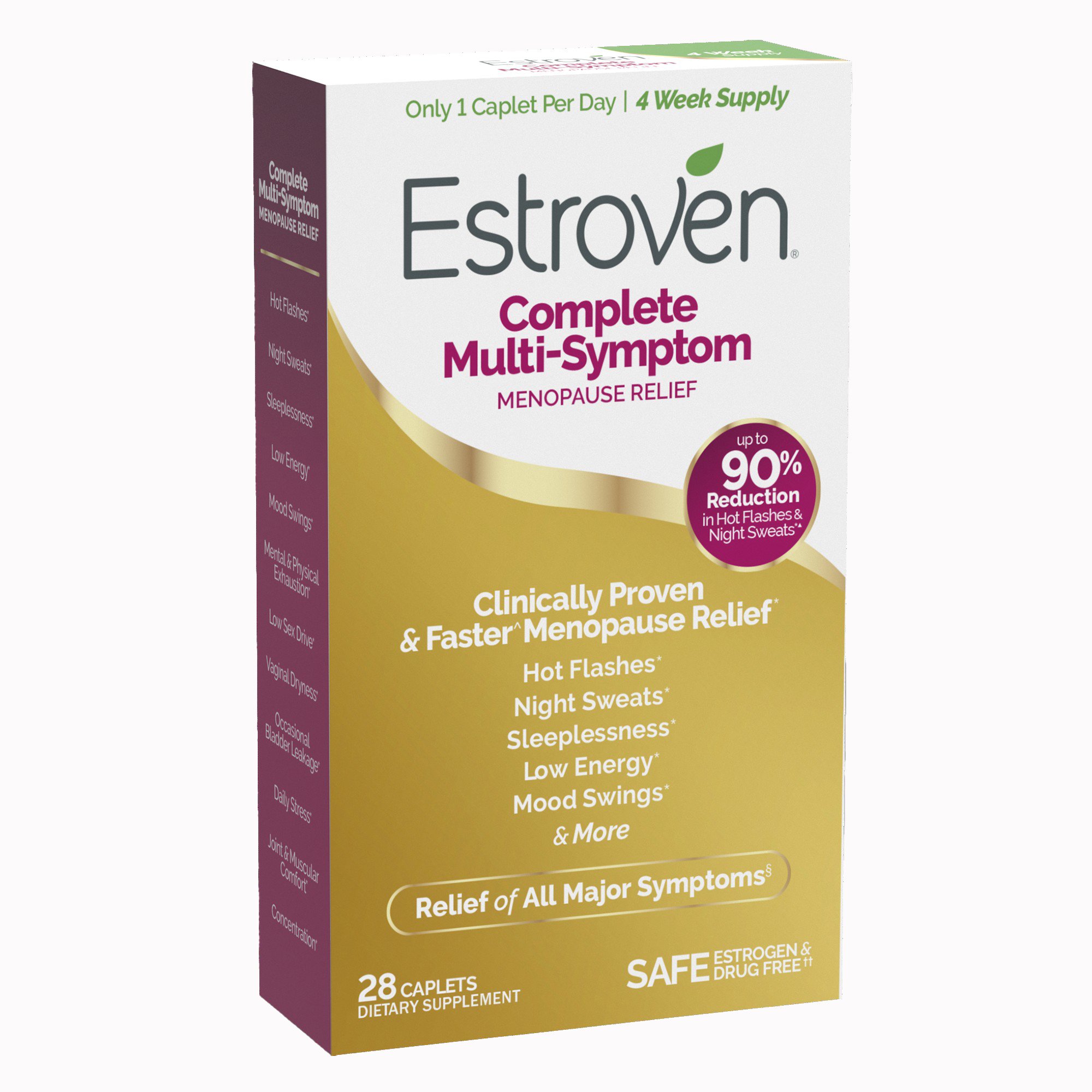 Estroven Once Daily Complete Multi-Symptom Menopause Relief Caplets MK 1268972