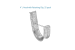 4in Wallmount J Hook with Retaining Clip, 25-Pack