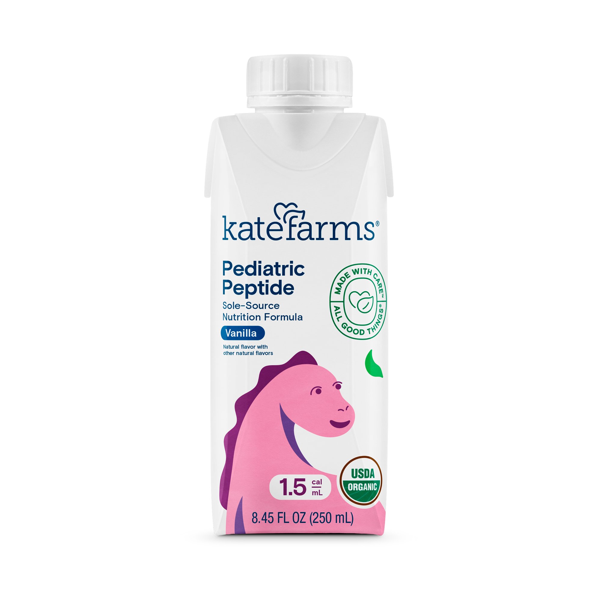 Kate Farms Pediatric Peptide 1.5 Sole-Source Nutrition Formula, Vanilla Flavor, 8.5-ounce carton MK 1105971