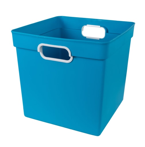 Cube Bin - Turquoise