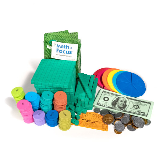 Math in Focus: Singapore Math Individual Student Manipulatives Kit Grade 4 (Houghton Mifflin Harcourt)
