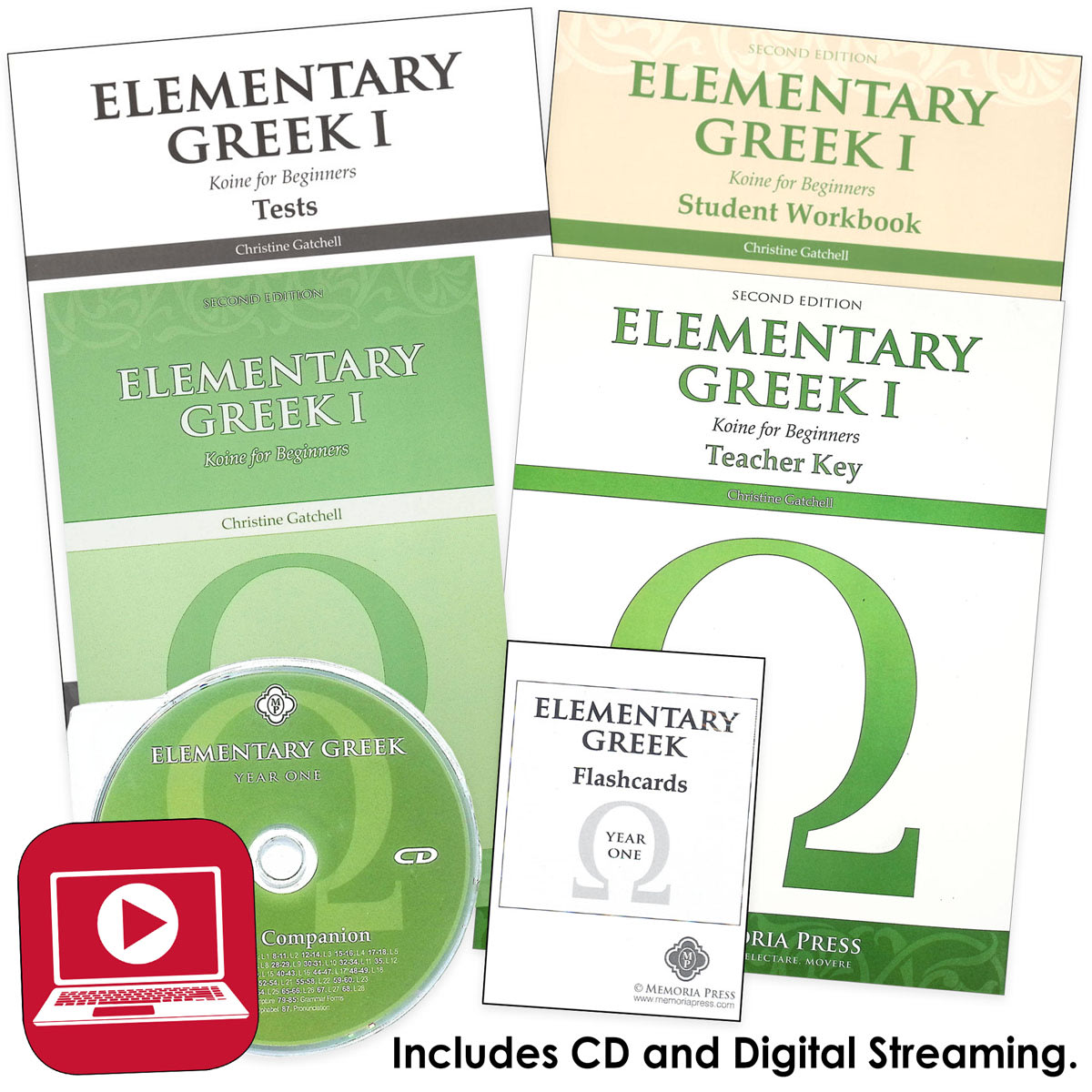 Memoria Press Elementary Greek Koine for Beginners - Year 1 Set