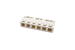 RJ45 Blank Surface Mount Box, 6 Ports, White