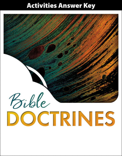 BJU Press Bible 10 Doctrines for a Biblical Worldview Student Activity Manual Answer Key 1st Edition