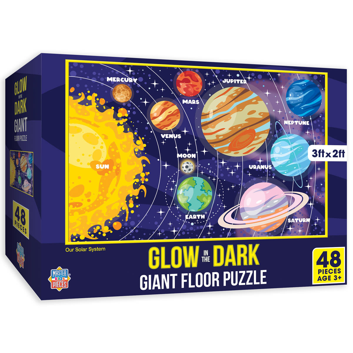 Glow-in-the-Dark Giant Floor Puzzle - Our Solar System