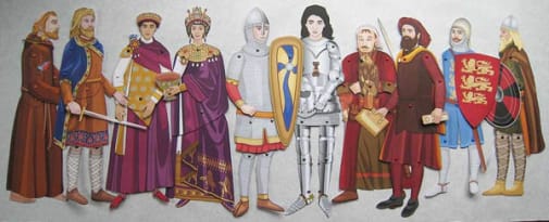 Famous Figures of Medieval Times: Movable Paper Figures to Cut