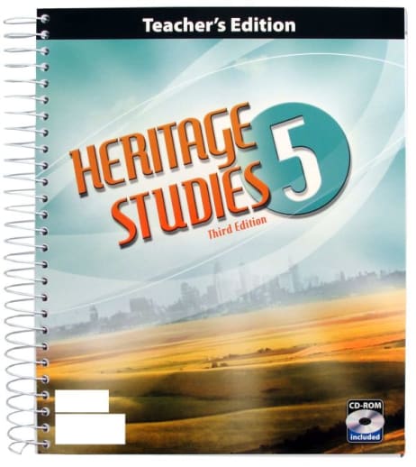 BJU Press Heritage Studies 5 Home School Teacher Book & CD 3rd Edition