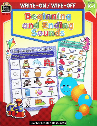 Beginning and Ending Sounds Write-On/Wipe-Off