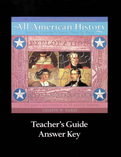 All American History Volume 1 Teacher Guide and Answer Key
