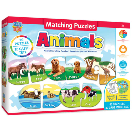 Animals Matching Puzzle (40 big pieces)
