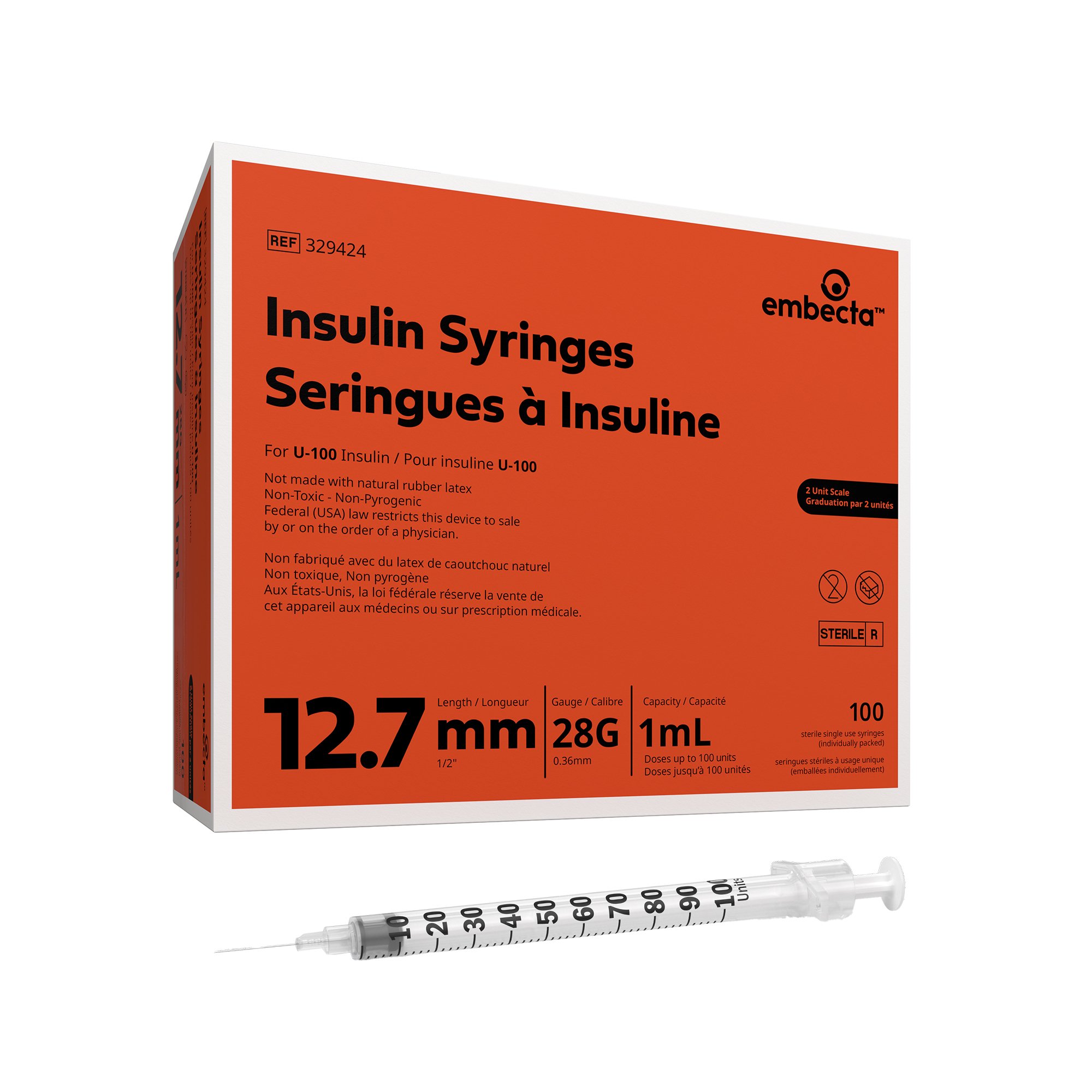Micro-Fine Insulin Syringe with Needle MK 132033