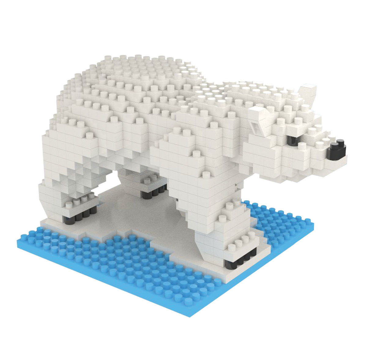 POP BLOCKS フォレストシークレットベース P10004 Mini Building Blocks: Polar Bear (398 pieces)