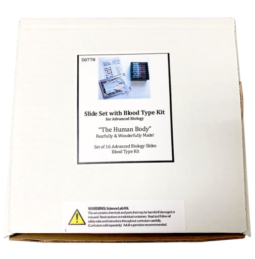 Human Body (Adv Bio) Slide Set/Blood Type Kit