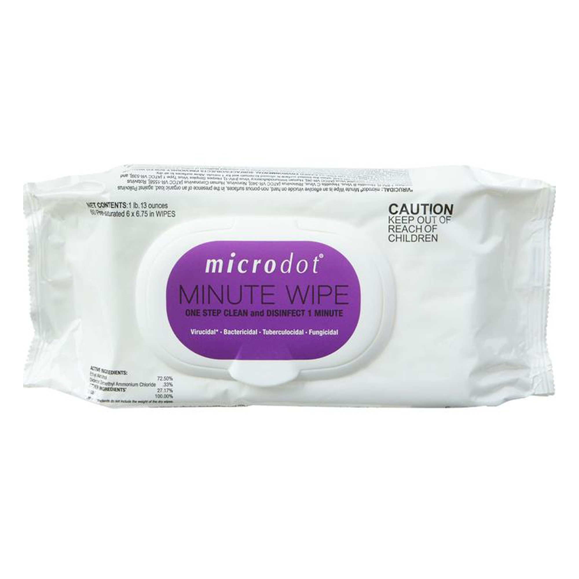microdot Minute Wipe, 60 Count Flat Pack MK 1125755