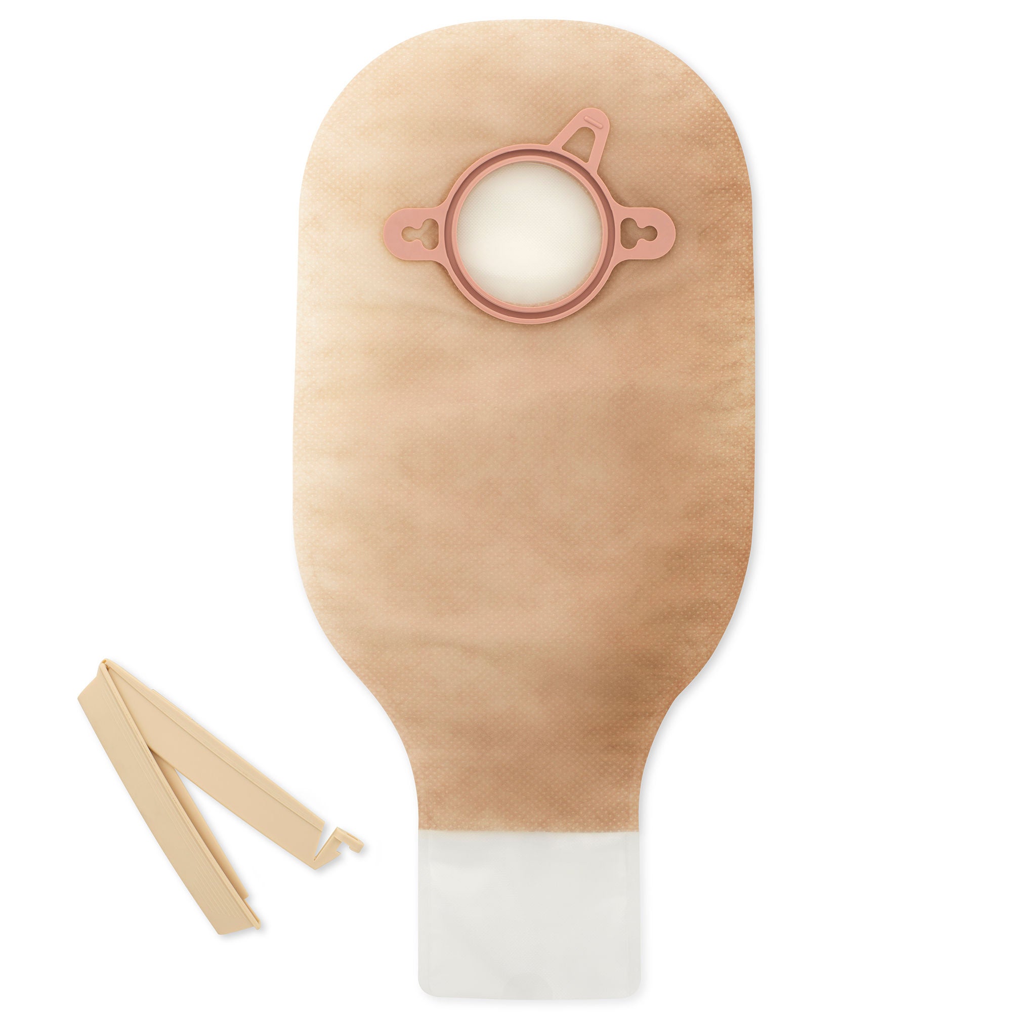 New Image 2-Piece Ultra-Clear Ostomy Pouch, Pre-cut to Fit 44 mm, Green Match MK 691818