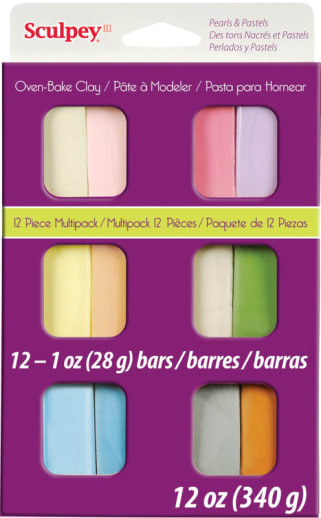 Sculpey III Multipack - Pearl and Pastel  (10-Pack of 2 oz. Bars)