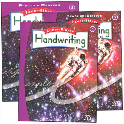 Zaner-Bloser Handwriting Grade 5 Homeschool Bundle-Student Edition/Teacher Edition/Practice Masters (2016 edition)