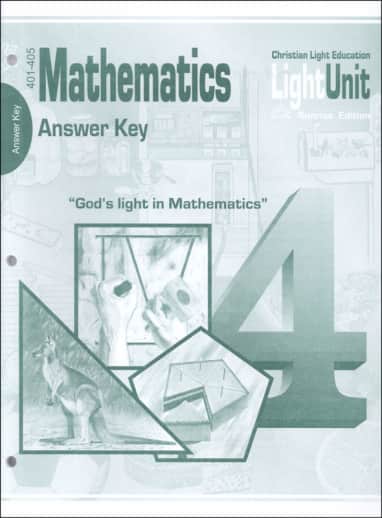 Christian Light Math LightUnits 401-405 A/K Sunrise Ed