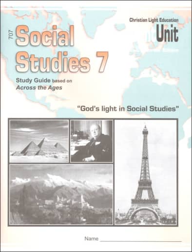 Christian Light Social Studies 707 LightUnit Sunrise Preliminary Edition